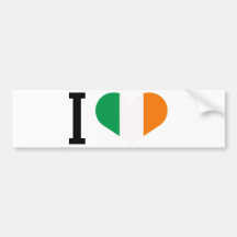 I Liebe Irland Autosticker