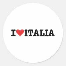 I Liebe Italien Aufkleber