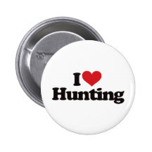 I Liebe-Jagd Anstecknadelbuttons