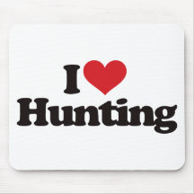 I Liebe-Jagd Mousepads
