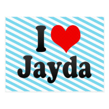 I Liebe Jayda Postkarte