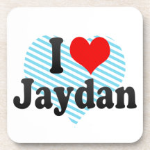 I Liebe Jaydan Getränke Untersetzer
