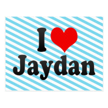 I Liebe Jaydan Postkarten