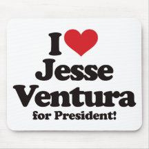 I Liebe Jesse Ventura für Präsidenten Mauspads