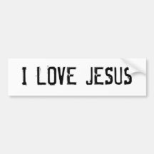 I LIEBE JESUS AUTOSTICKER