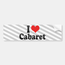 I Liebe-Kabarett Auto Aufkleber