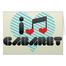 I Liebe-Kabarett Grußkarte