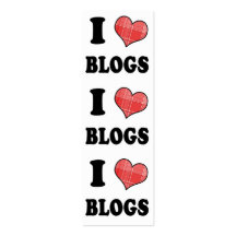I Liebe(kariertes Herz) Blogs-Lesezeichen Visitenkarten Vorlage