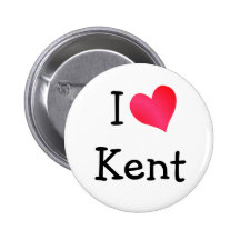I Liebe Kent Anstecknadel