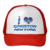 I Liebe Kingston, New York Baseballkappen