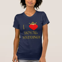 I Liebe-königliche Hochzeits-T-Shirts, Becher, Ges