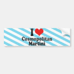 I Liebe kosmopolitisch+Martini Auto Sticker