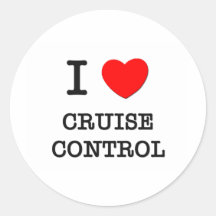 I Liebe-Kreuzfahrt-Kontrolle Runder Sticker