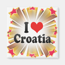 I Liebe Kroatien Kühlschrankmagnete