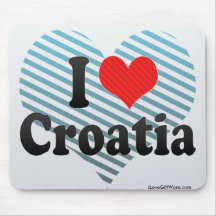 I Liebe Kroatien Mousepad