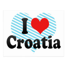 I Liebe Kroatien Postkarte