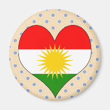 I Liebe-Kurdistan Kühlschrankmagnet