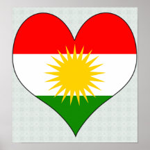 I Liebe-Kurdistan Plakat