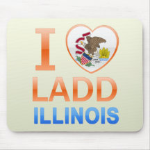 I Liebe Ladd, IL Mousepads