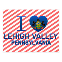 I Liebe Lehigh Tal, PA Postkarten