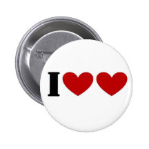 I Liebe-Liebe Anstecknadelbuttons