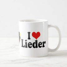 I Liebe Lieder Kaffee Haferl