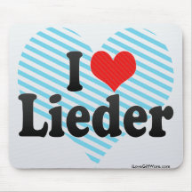 I Liebe Lieder Mousepads