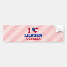 I Liebe Lilburn, Georgia Autoaufkleber