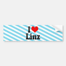 I Liebe Linz, Österreich Autoaufkleber