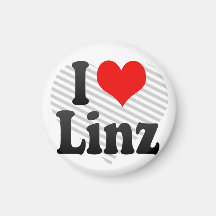 I Liebe Linz, Österreich Kühlschrankmagnete