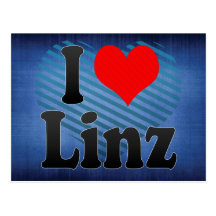 I Liebe Linz, Österreich Postkarte