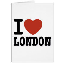 I LIEBE LONDON GRUßKARTE