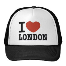 I LIEBE LONDON TRUCKER MÜTZE