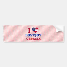 I Liebe Lovejoy, Georgia Auto Aufkleber