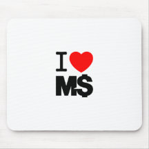 I Liebe M$ (Licht) Mauspad