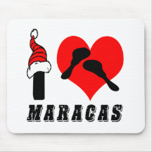 I Liebe Maracas Entwurf Mousepad
