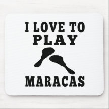 I Liebe, Maracas zu spielen Mousepads