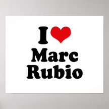 I LIEBE MARC RUBIO POSTER