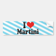 I Liebe Martini Auto Sticker