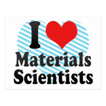 I Liebe-Material-Wissenschaftler Postkarten