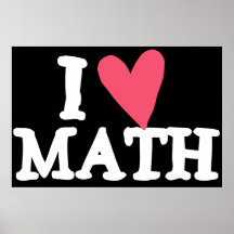 I Liebe-Mathe-Plakat