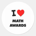I Liebe-Mathe-Preise Stickers