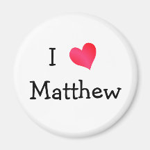 I Liebe Matthew Kühlschrankmagnet