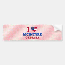 I Liebe McIntyre, Georgia Autosticker