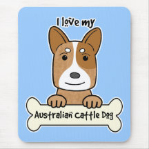 I Liebe mein australischer Vieh-Hund Mauspad