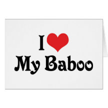 I Liebe mein Baboo Karten