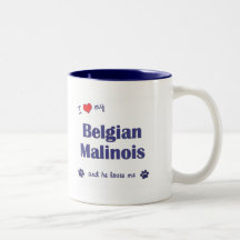 I Liebe mein belgischer Malinois (männlicher Hund) Kaffeetasse