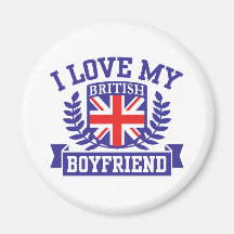 I Liebe mein britischer Freund Magnets