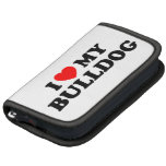 I Liebe mein Bulldoggen-Rickshaw-Folio Folio Planer