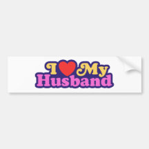 I Liebe mein Ehemann Autosticker